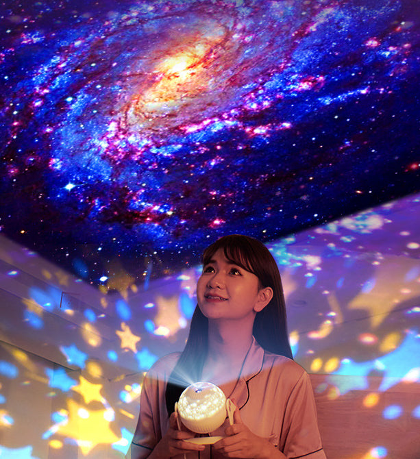 Starry Sky Projector Lamp – Rotating Galaxy Night Light