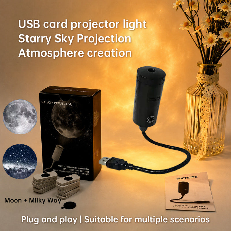 USB Star Projector – Plug & Play Galaxy Light