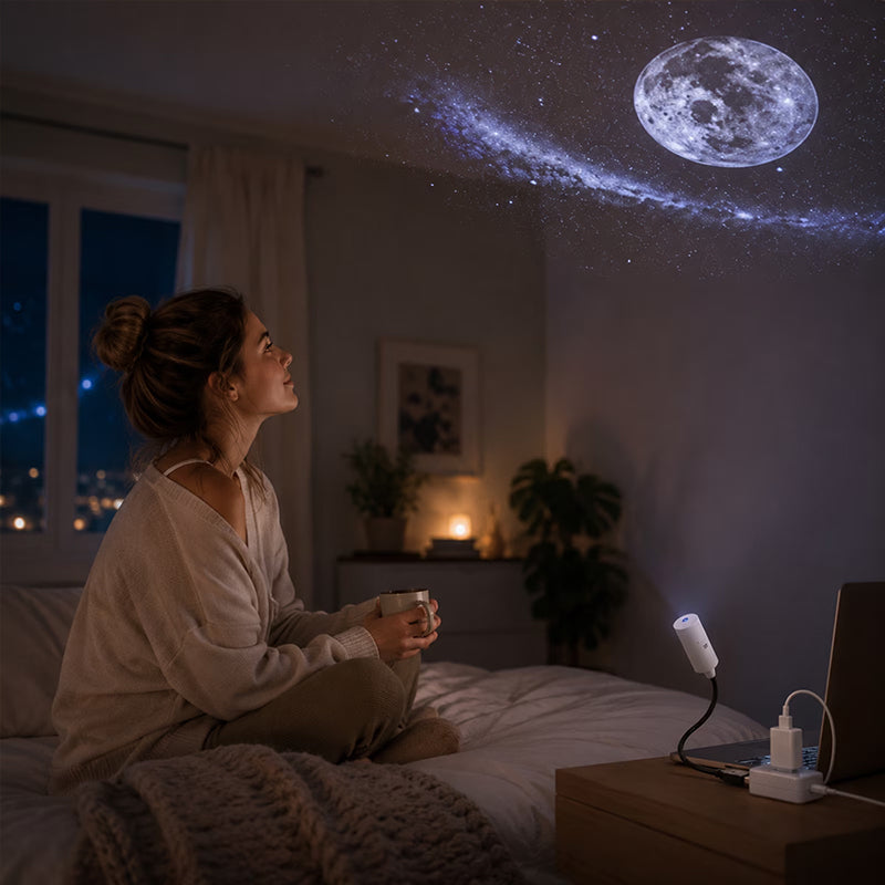 USB Star Projector – Plug & Play Galaxy Light